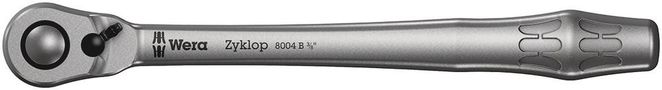 8004 B Zyklop Metal Ratchet with switch lever and 3/8" drive, 3/8"x222.0, Wera 05004034001