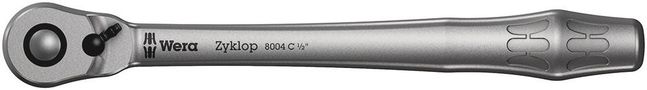 8004 C Zyklop Metal Ratchet with switch lever and 1/2" drive, 1/2"x281, Wera 05004064001