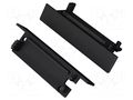 Cap for LED profiles; black; 20pcs; ABS; FLAT8 TOPMET TOP.23110002