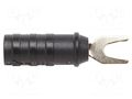 Connector: fork terminals; plug; 15A; black; Overall len: 47.24mm POMONA POM-1614A-0