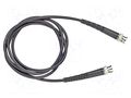 Test lead; 60VDC; 30VAC; BNC plug,both sides; Len: 0.61m; black POMONA POM-4964-SS-24