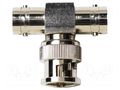 Connector: BNC; -65÷165°C; 75Ω; male,female x2; T POMONA POM-6739