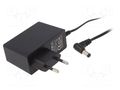 Power supply: switching; mains,plug-in; 12VDC; 2A; 24W; 87%; angled ESPE E2412W2E-2555-L