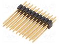 Connector: pin strips; pin header; male; PIN: 20; straight; THT FISCHER ELEKTRONIK SLVW4.080.20G