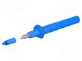 Measuring tip; 32A; blue; Tip diameter: 4mm; Socket size: 4mm STÄUBLI PP-115/4-23