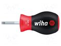 Screwdriver: standard; slot; 6.5x1.2mm; Stubby SoftFinish® WIHA WIHA.26966