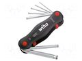 Wrench-set; hex key,spherical; Chrom-vanadium steel; 7pcs. WIHA WIHA.23033