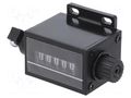 Counter: mechanical; mechanical indicator; strokes; 99999; 5mm TRUMETER 1-4625