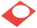 Label; black,red; control cassette; 30x40mm SCHNEIDER ELECTRIC ZB2BY2101