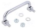 Holder; chromium plated steel; chromium plated; H: 34mm; L: 100mm MENTOR MR-286.6