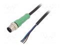 Cable: for sensors/automation; M12; PIN: 5; straight; 1.5m; plug PHOENIX CONTACT 1415675