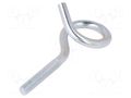 Hook; ring; steel; zinc; Thread len: 50mm; Overall len: 120mm DROMET D-HOH10120