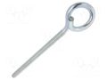 Hook; ring; steel; zinc; Thread len: 180mm; Overall len: 260mm DROMET D-HOH12260