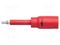 Socket; hex key,insulated,socket spanner; HEX 4mm; 1/2"; 1kV WIHA WIHA.43100