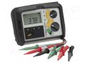 Meter: short circuit loop impedance; LCD; VAC: 0÷500V; IP54 MEGGER MEG-LRCD220