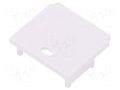 Cap for LED profiles; white; 2pcs; ABS; with hole TOPMET TOP-G1000501