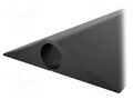 Cable protector; Width: 127mm; L: 9m; PVC; H: 28mm; black; Chambers: 1 COBA EUROPE COBA-CP010001