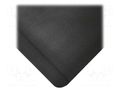 Anti fatigue mat; Width: 0.9m; L: 1.5m; foam,vinyl; black; Thk: 15mm COBA EUROPE COBA-DTB010002