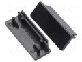 Cap for LED profiles; black; 20pcs; ABS; WIDE24 TOPMET TOP.84040002