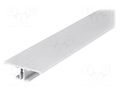 Profiles for LED modules; white; L: 2m; BACK10; aluminium TOPMET TOP-BACK10/WH-2M