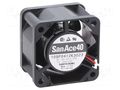 Fan: DC; axial; 12VDC; 40x40x28mm; 35.4m3/h; 50dBA; ball; 15500rpm SANYO DENKI 109P0412K3023