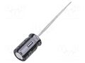 Capacitor: electrolytic; THT; 100uF; 25VDC; Ø6.3x11.2mm; Pitch: 5mm PANASONIC EEUEB1E101SB
