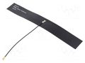 Antenna; GSM,LTE; 1.8dBi,2.8dBi,5dBi; linear; Len: 100mm; U.FL MOLEX 1462340100