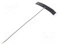 Antenna; GSM,LTE; 1.3dBi,2.6dBi,3.5dBi; linear; Len: 200mm; U.FL MOLEX 1461850200