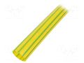 Heat shrink sleeve; glueless; 2: 1; 25.4mm; L: 1m; yellow-green RADPOL RCH1-25.4/12.7X1YG