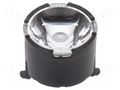 LED lens; round; plexiglass PMMA; transparent; 13÷16°; H: 6.6mm LEDIL FP11084