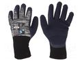 Protective gloves; Size: 8,M; grey; cotton,latex,polyester WONDER GRIP WG-333-M/08