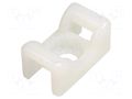 Holder; screw; polyamide,polyamide 6.6; natural; cable ties HELLERMANNTYTON KR8G5-PA66-NA