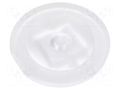 LED lens; round; plexiglass PMMA; transparent; Mounting: glue LEDIL F11947