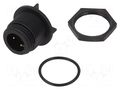 Connector: circular; socket; male; PIN: 3; 250V; Buccaneer 400; IP68 BULGIN PX0413/03P/PC