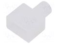 Stopper; silicone; with hole FOSE NL0612-SO-D