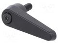 Lever; adjustable; Thread len: 16mm; Lever length: 45mm; GN 101 ELESA+GANTER GN101-14-M6-16-SW