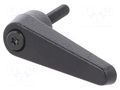 Lever; adjustable; Thread len: 25mm; Lever length: 45mm; GN 101 ELESA+GANTER GN101-14-M5-25-SW
