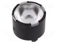 LED lens; round; plexiglass PMMA; transparent; 25÷72°; H: 7mm LEDIL FP10997