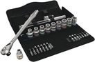 8100 SC 8 Zyklop Metal Ratchet Set with switch lever, 1/2" drive, metric, 1 x 1/2"x281; 1 x 10.0x37.0; 1 x 11.0x37.0; 1 x 12.0x37.0; 1 x 13.0x37.0; 1 x 14.0x37.0; 1 x 15.0x37.0; 1 x 16.0x37.0; 1 x 17.0x37.0; 1 x 18.0x37.0; 1 x 19.0x37.0; 1 x 1/2"x250.0; 1 05004078001
