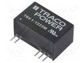 Converter: DC/DC; 1W; Uin: 9.6÷14.4VDC; Uout: 12VDC; Uout2: -12VDC TRACO POWER TRV1-1222M