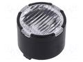 LED lens; round; plexiglass PMMA; transparent; 22÷49°; H: 6.8mm LEDIL FP14414