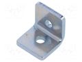 Angle bracket; for profiles; with bore without countersunk ELESA+GANTER GN967-20-20-L-2-ZB