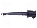 Clip-on probe; hook type; 5A; 60VDC; black; Grip capac: max.3.06mm POMONA POM-4555-0