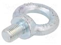 Lifting eye bolt; M22x36; Head: eye; steel; zinc; DIN 580; 50mm DROMET D-SZU22