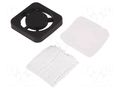 Guard; 40x40mm; screw; Holes pitch: 32mm; Cover material: plastic DREMEC 8GE11CP040