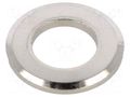 Washer; round; M8; D=16mm; h=1.6mm; brass; Plating: nickel; DIN 125B BOSSARD B8/BN563