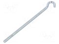 Hook; angular; steel; zinc; Thread len: 146mm; Overall len: 170mm DROMET D-HZ.6170