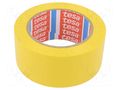 Tape: warning; yellow; L: 33m; W: 50mm; self-adhesive; Thk: 0.15mm TESA TESA-60760/YE