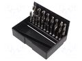 Drill set; for metal; plastic box; metal; Holder: hexagonal; 1/4" VÖLKEL VOLKEL-67100