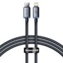 Baseus CAJY000201 Lightning - USB-C PD QC cable 20W 480Mb/s 1.2m - black, Baseus 6932172602741 6932172602741